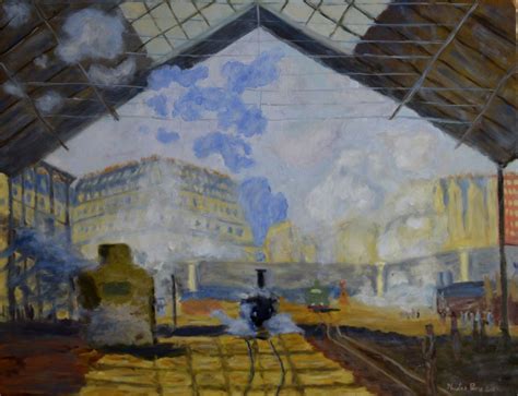 Claude Monet La Gare Saint Lazare Histoire Des Arts Aperçu Historique