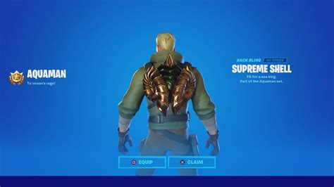 How To Get Aquamans Backbling In Fortnite How To Unlock The Supreme