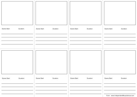 How To Create A Storyboard For Music Videos With Template