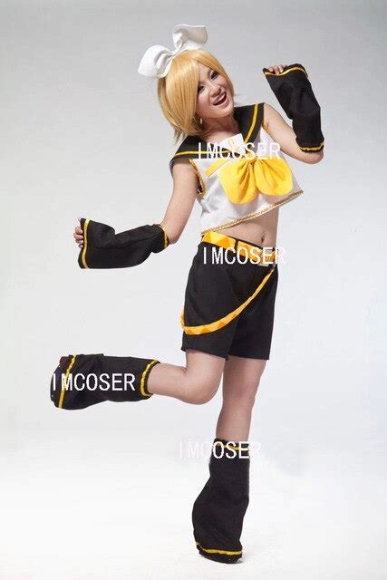 Free Shipping Vocaloid Kagamine Rin Cosplay Costumes Kagamine Len Cos