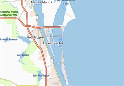 Michelin Cocoa Beach Map Viamichelin