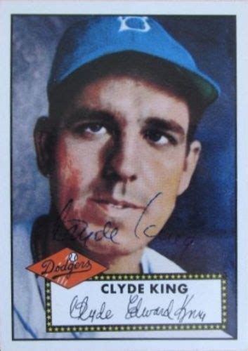1995 Topps Clyde King Baseball Autographed Trading Card Baseball