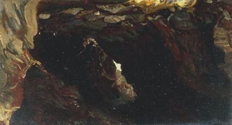 Edward John Poynter Cave Tintagel Sketch For Cave Of The Storm