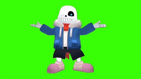 Green Screen Sans Undertale Youtube