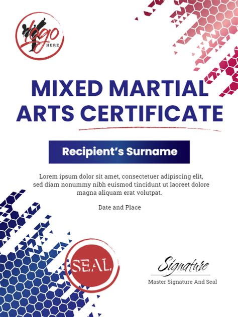 top 10 free templates for martial arts certificates