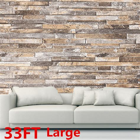 393x2087 3d Brick Schist Pattern Self Adhesive Wallpaper Peel