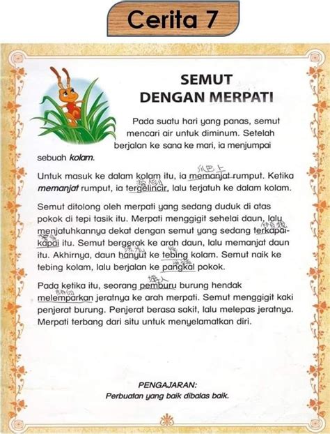 Belajar Membaca Cerita Dongeng Gambar Pedia