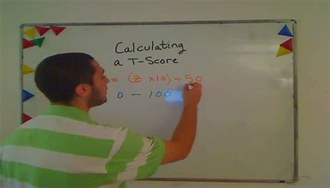 Calculating A T Score Tutorial Sophia Learning