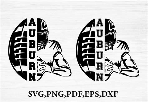 Auburn Svg Eps Png Dxf Cricut Design Cut File Print Layered Etsy India