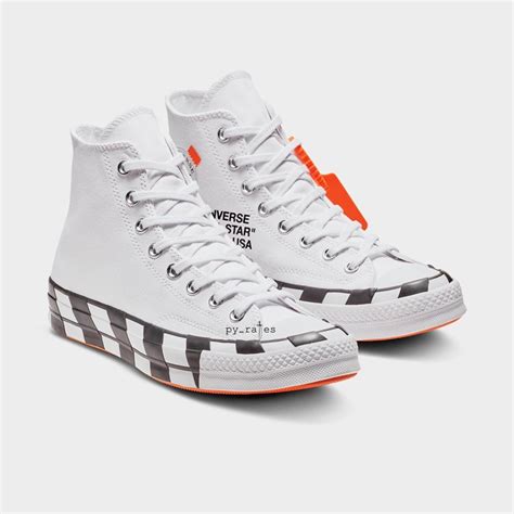 The word vulcanized is boldly printed on each heel. 海外10/8発売予定!2nd エディションのOFF-WHITE C/O VIRGIL ABLOH x ...