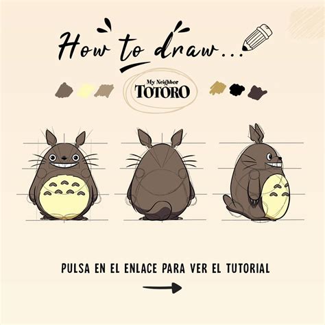 Aprende A Dibujar A Totoro Paso A Paso Totoro Aprender A Dibujar