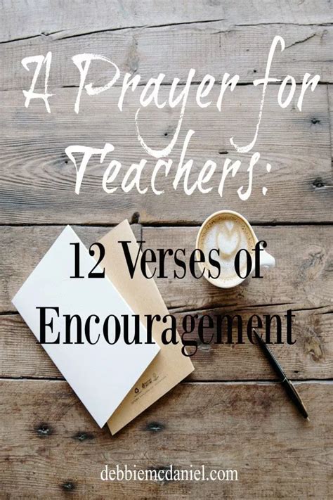 A Prayer For Teachers 12 Verses Of Encouragement Debbie Mcdaniel