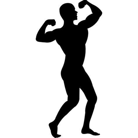 Muscle Man Silhouette