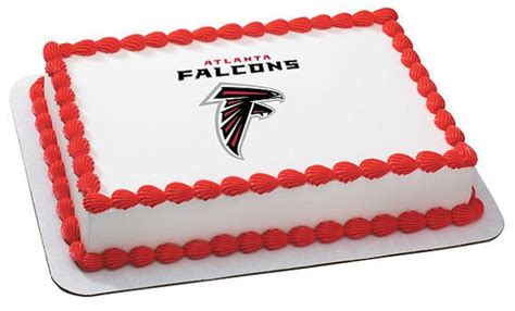 Atlanta Falcons Nfl Football Edible Cake And Cupcake Topper For Birthday S And Parties D
