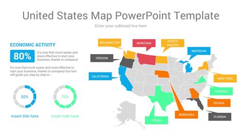 United States Map Powerpoint Template Ciloart