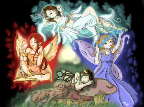 Elemental Fairies By Shafry On Deviantart