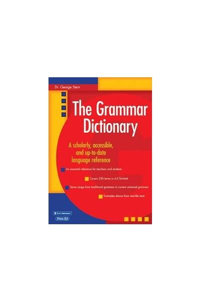 The Grammar Dictionary Ric Publications Ric 1115 Educational