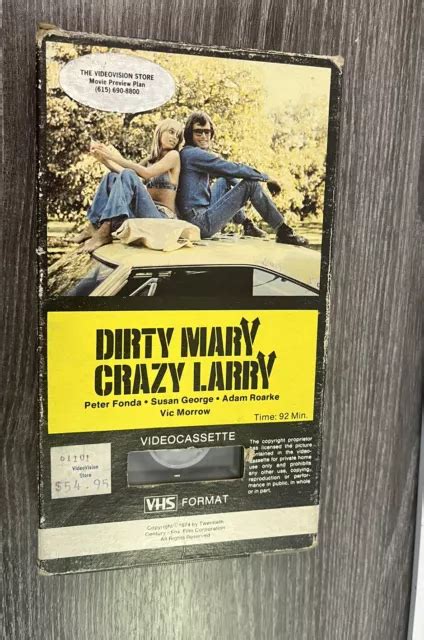 DIRTY MARY Crazy Larry VHS Movie John Hough Peter Fonda Rare Vintage PicClick