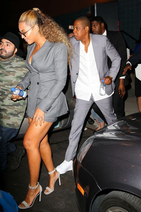 Beyoncé And Jay Z Are Perfectly Suited For Each Other In Matching Outfits The Huffington Post
