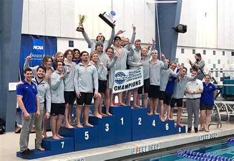 Alfred State Mens Swimming And Diving Win Amcc Title Alfred State