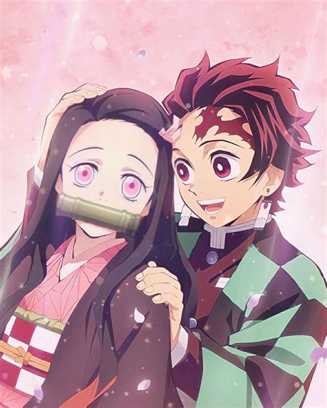 Nezuko Kamado Y Tanjiro Kimetsu No Yaiba Kny Dibujos Animados Bonitos Dibujos De Anime