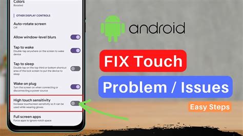 How To Fix Android Touch Screen Not Working 2022 Youtube