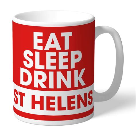 Personalised St Helens Eat Sleep Drink Mug Sleep Drink Eat Sleep St Helens