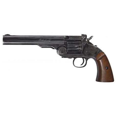 Schofield 6 Black Wood Revolver 177