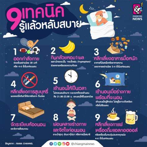 9 เทคนิค ช่วยให้การนอนหลับของเราดีขึ้น Chiang Mai News