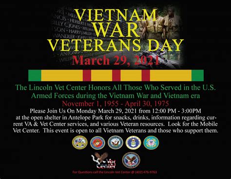 Vietnam War Veterans Day Nebraska Department Of Veterans