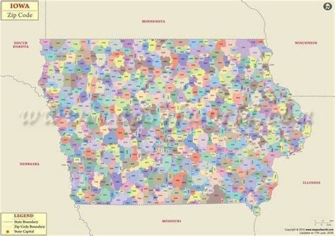 Iowa Zip Code Map Gadgets 2018