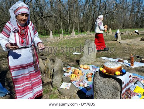 Stock Photo Pagan Easter In Ukraine Pagan Easter Celebration