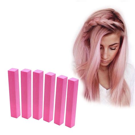 Best Cheeky Pink Hair Dye Set Rose Pink 6 Carnation Pink Hair Chalks