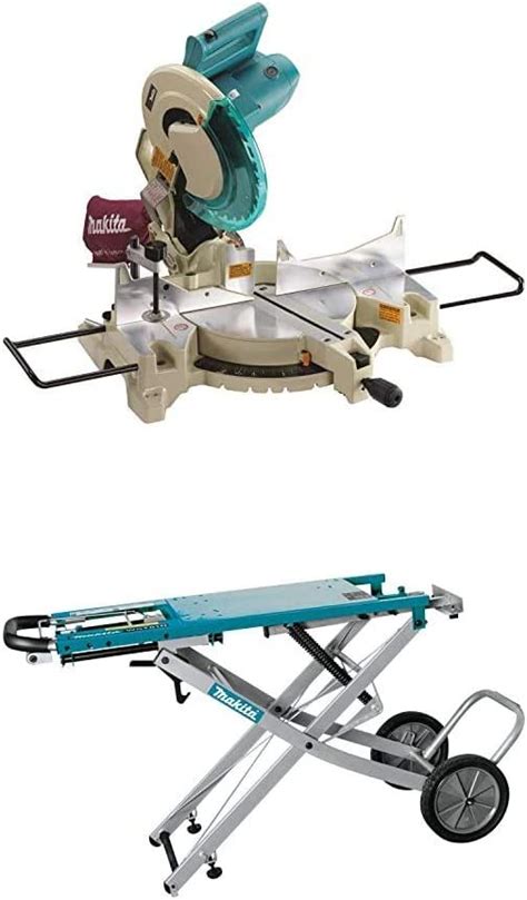 Makita Ls1221 12 Compound Miter Saw With Wst01n Large Rising Base