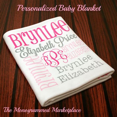 Personalized Baby Blanket Monogrammed Baby Blanket Name Etsy