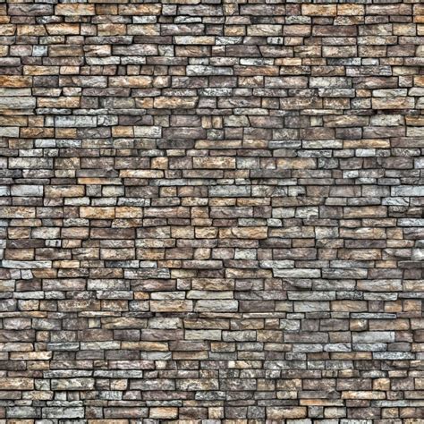 Free Seamless Textures Warm Rectangular Stone Wall