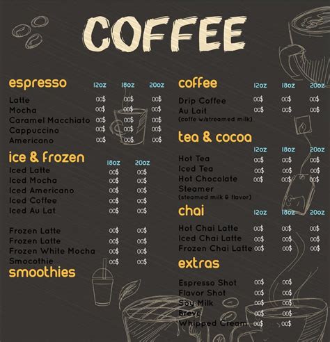 Entry 26 By Avalenti2 For Design Menu Boards For Coffee Shop