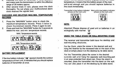 Sharp Atomic Clock Spc373 User Manual