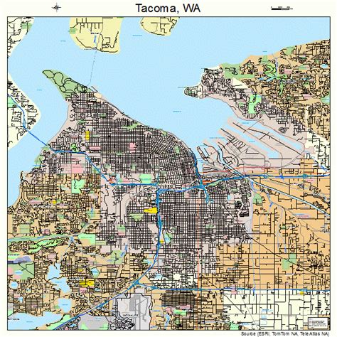 Tacoma Washington Street Map 5370000
