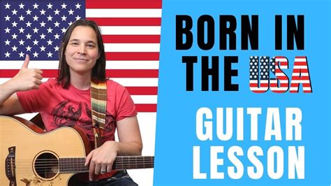 Born In The Usa Acoustic Guitar Lesson Two Chord Song Youtube