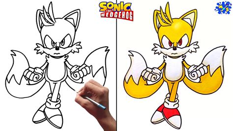 How To Draw Super Tails Easy Step By Step Youtube