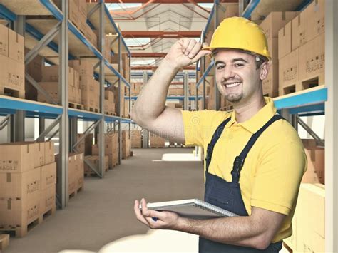 Man In Warehouse Stock Photo Image Of Business Export 46194426
