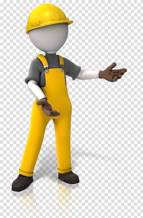 Free Download Construction Worker Cartoon Yellow