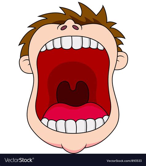 Open Mouth Royalty Free Vector Image Vectorstock