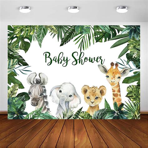 Buy Comophoto Jungle Safari Baby Shower Backdrop Animals Safari Theme