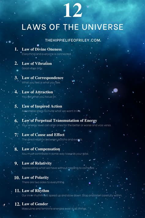How To Use The 12 Laws Of The Universe In Your Every Day Life Spirituality Energy Energy