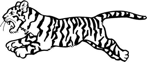 Tiger Outlinecoloring Page Clipart Best