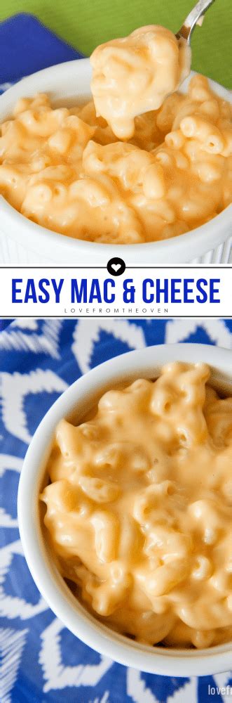 Looking for an easy mac and cheese recipe the kids will love? Easy Mac And Cheese Recipe - Love From The Oven