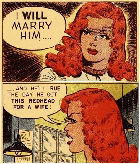 He Will Rue The Day Redheads Redhead Pop Art Comic