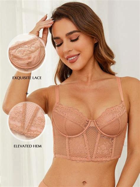 Wingslove Floral Lace Underwire Bra Shein Usa